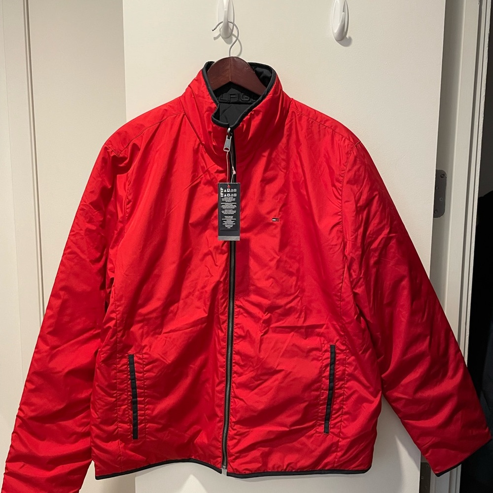 Tommy Hilfiger reversible red jacket NWT